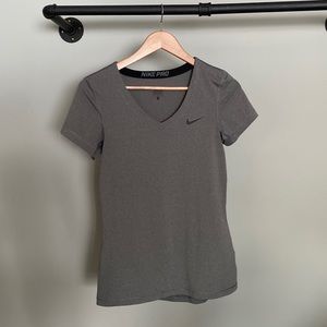 Gray Nike Pro T-Shirt, Size Medium